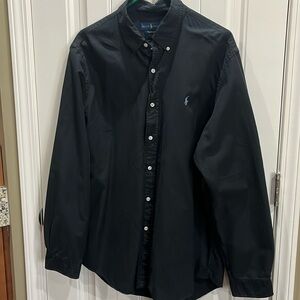 Ralph Lauren long Sleeved Button Down Shirt XL Black